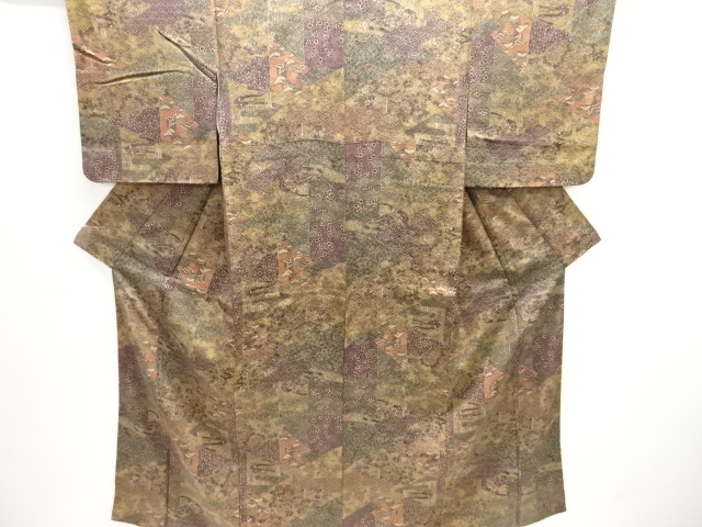 JAPANESE KIMONO / KOMON / FLORAL PLANTS